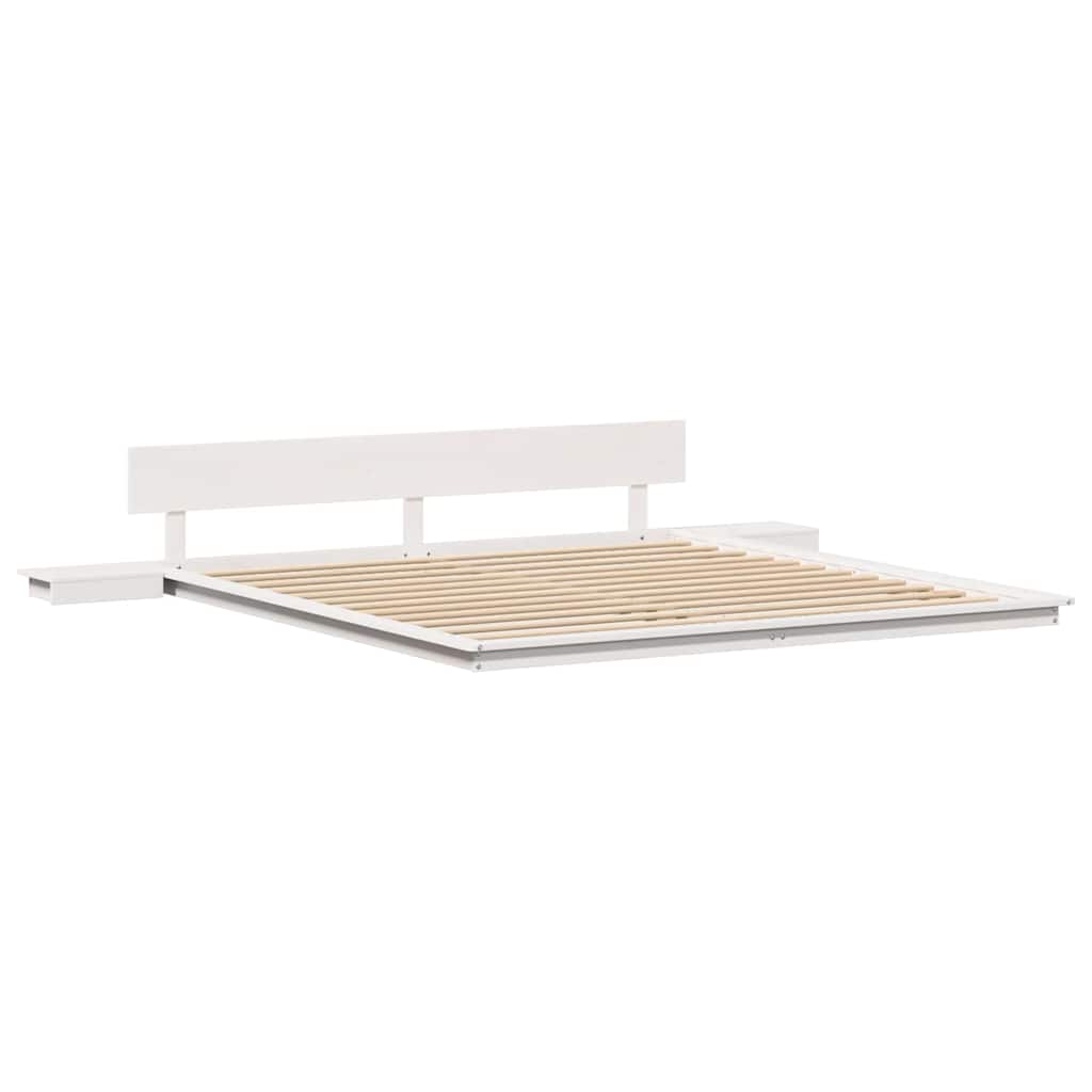 Sengestamme Hvit 200 x 200 cm tre