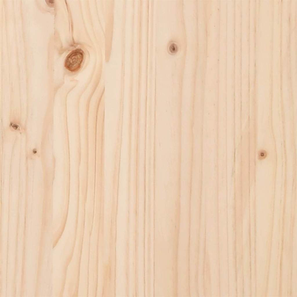 Sengestamme med hodegjerde Naturlig 75 x 190 cm Massiv furu