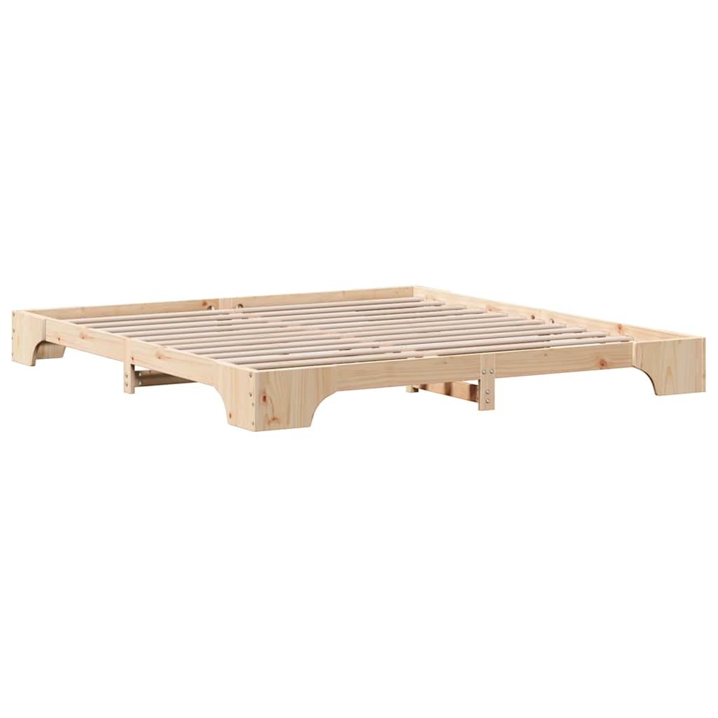 Sengestamme Naturlig 200 x 200 cm Massiv furu
