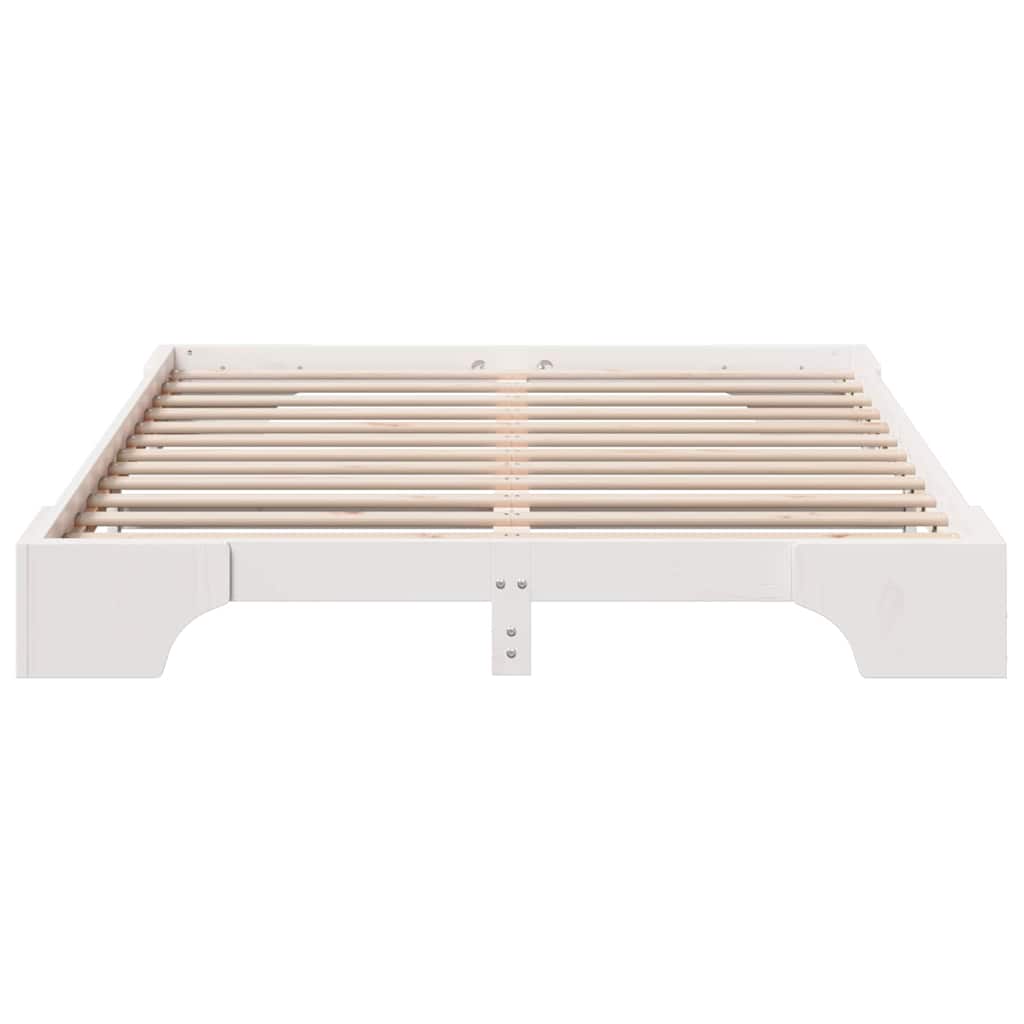 Sengestamme Hvit 150 x 200 cm Massiv furu