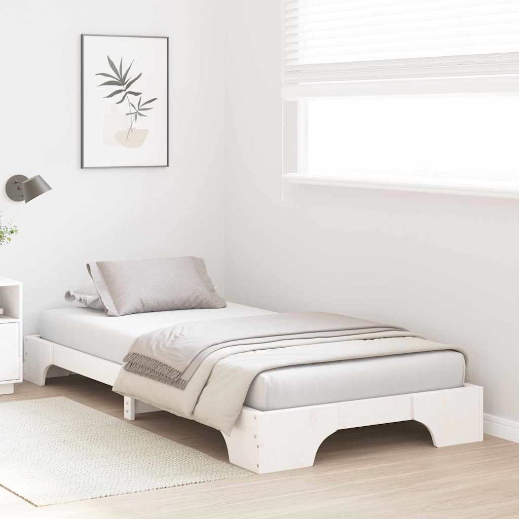 Sengestamme Hvit 100 x 200 cm Massiv furu