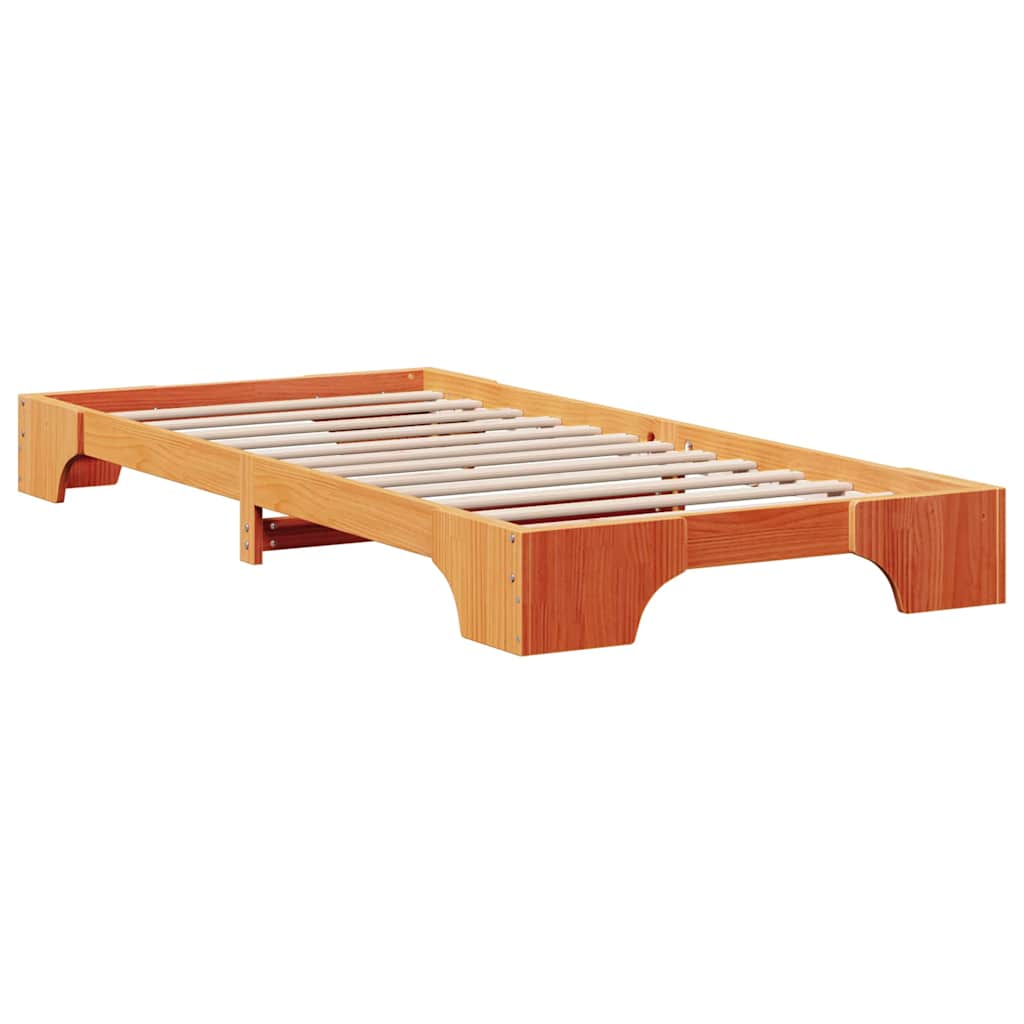 Sengestamme Vokset Brun 100 x 200 cm Massiv furu