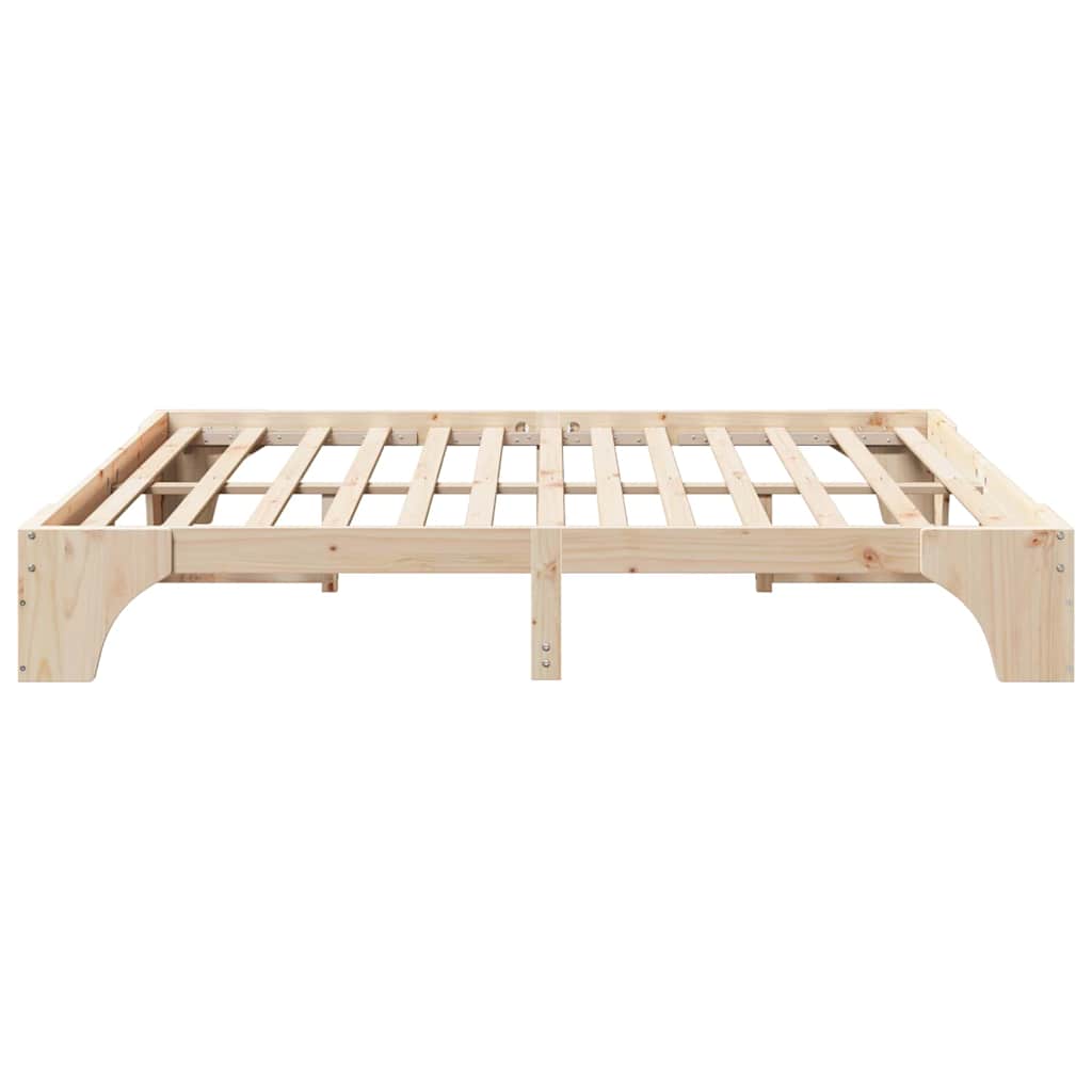 Sengestamme Naturlig 200 x 200 cm Massiv furu
