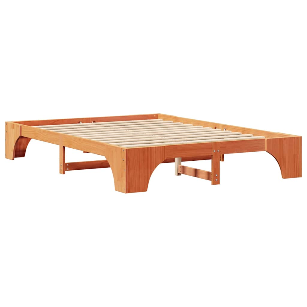 Sengestamme Vokset Brun 160 x 200 cm Massiv furu