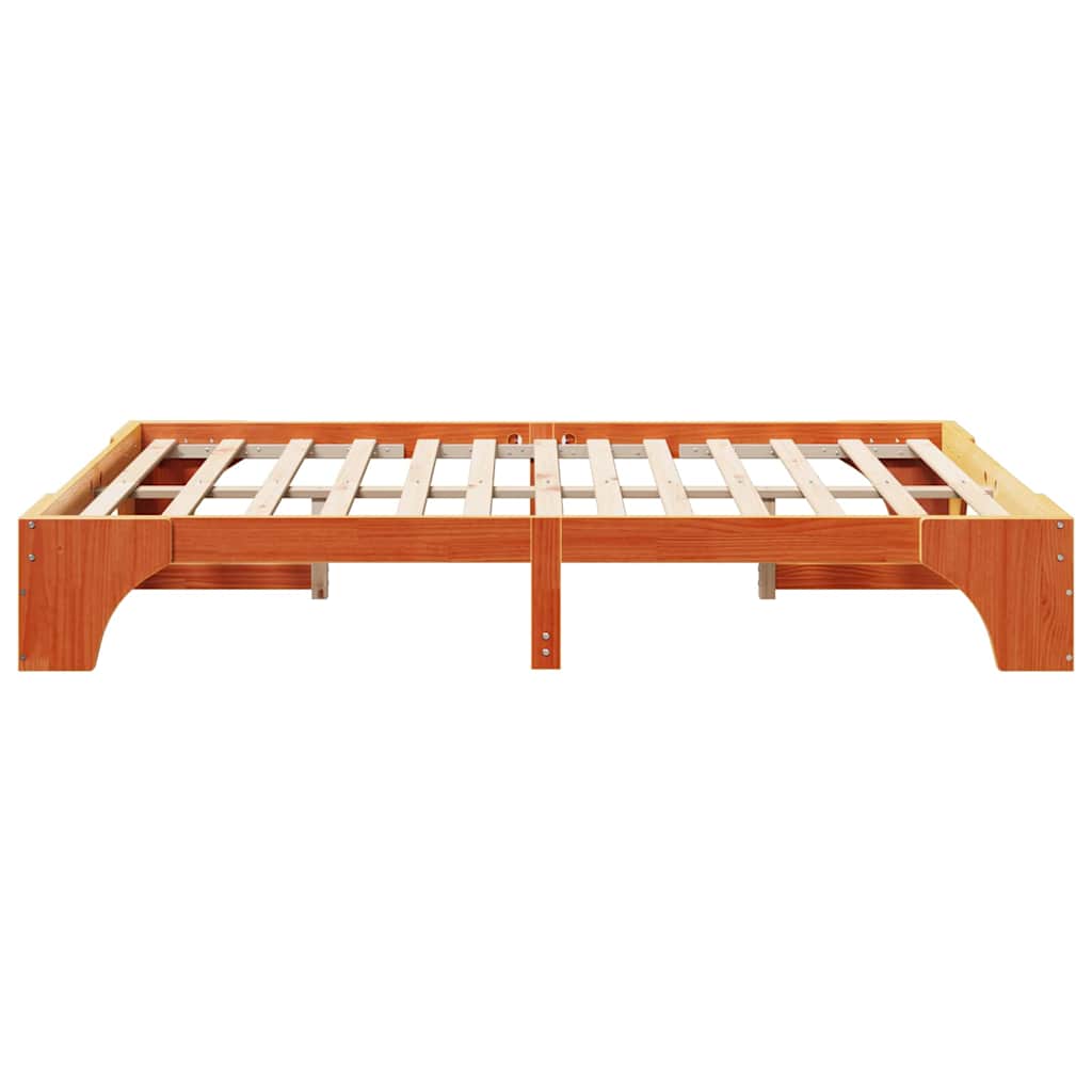 Sengestamme Vokset Brun 140 x 200 cm Massiv furu