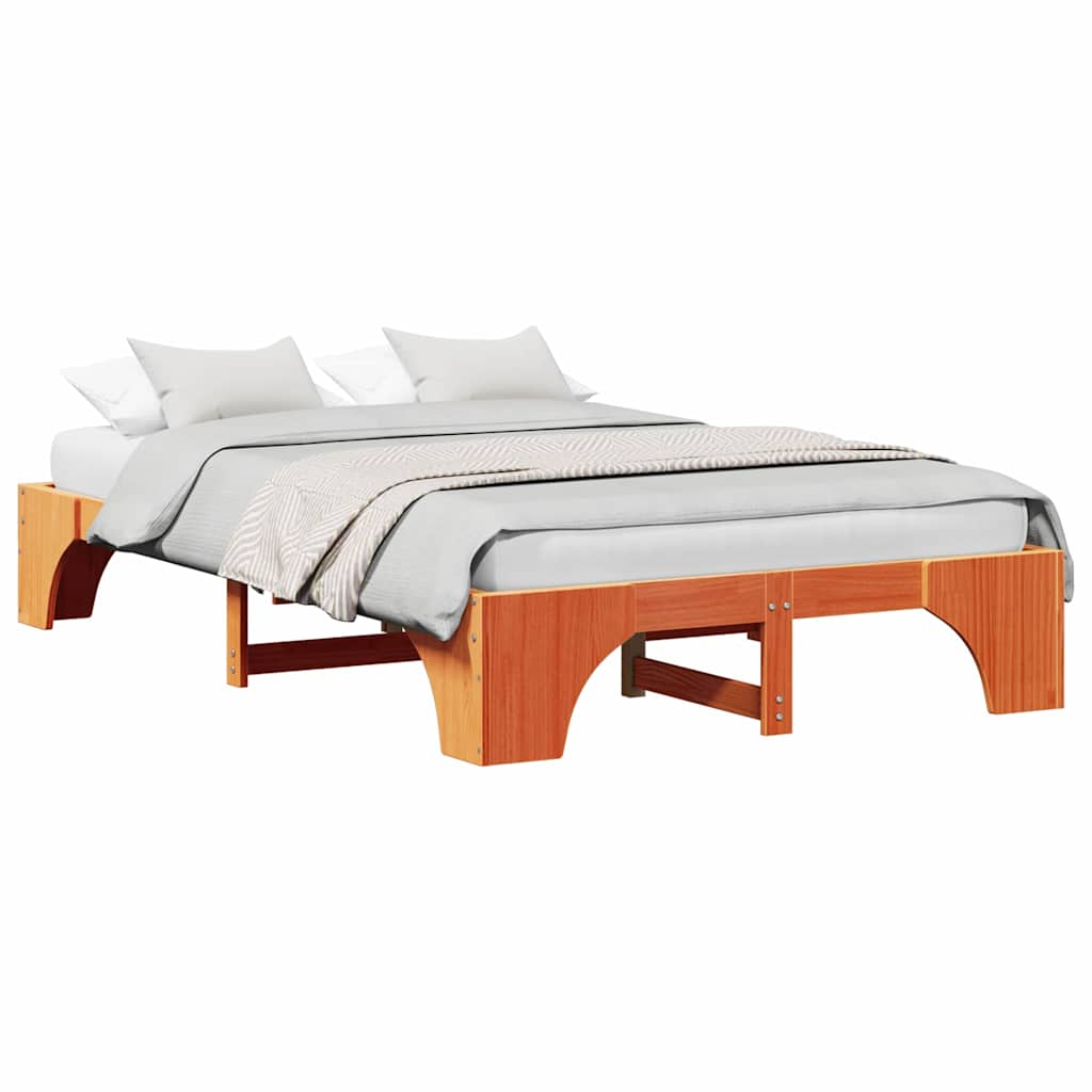 Sengestamme Vokset Brun 120 x 190 cm Massiv furu