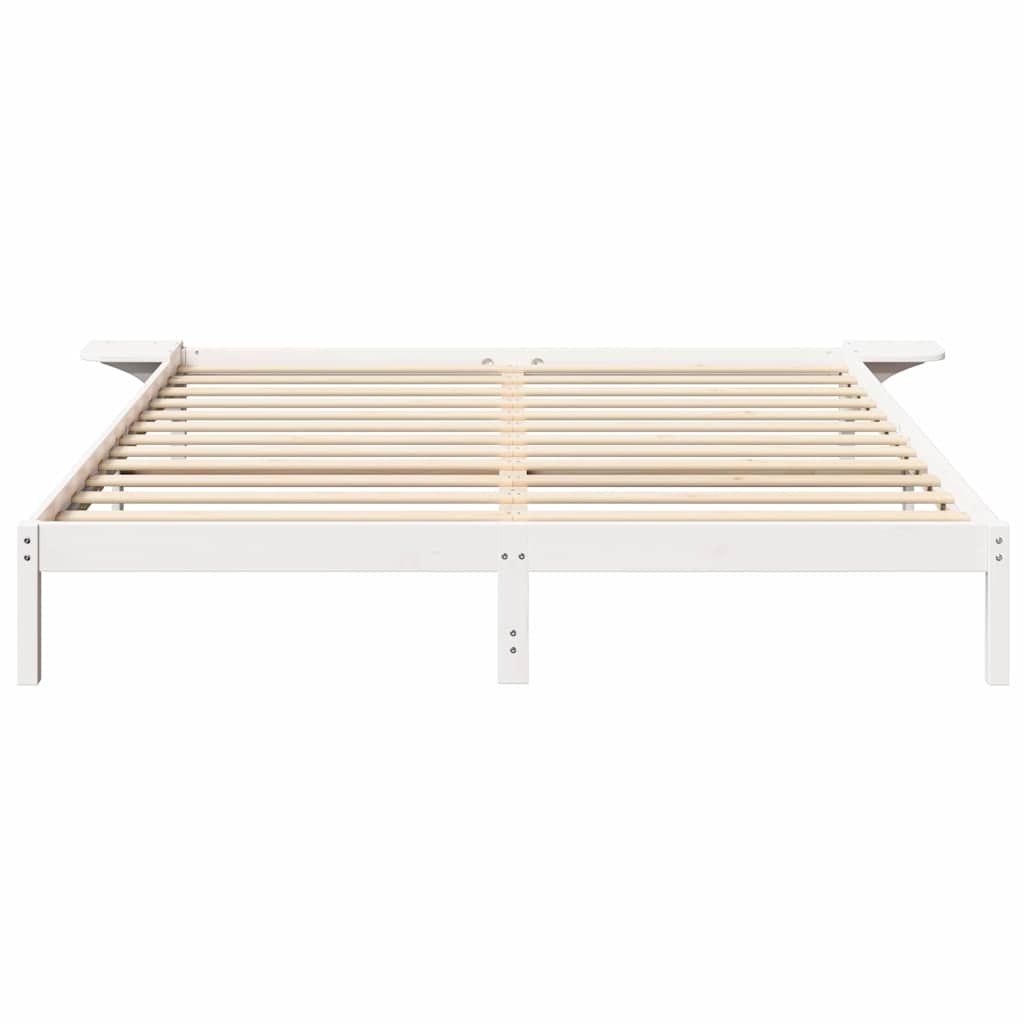 Sengestamme Hvit 200 x 200 cm Massiv furu
