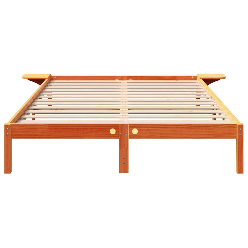 Sengestamme Vokset Brun 160 x 200 cm Massiv furu