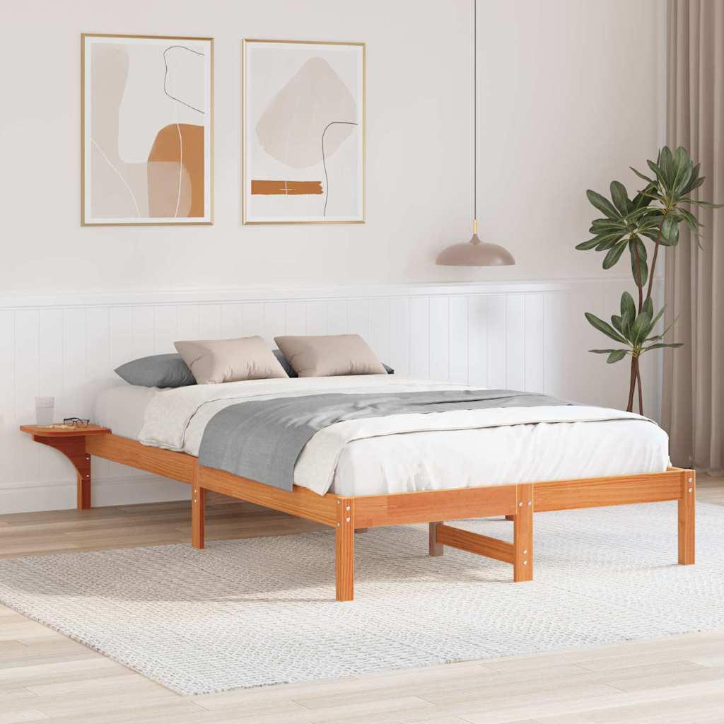 Sengestamme Vokset Brun 135 x 190 cm Massiv furu