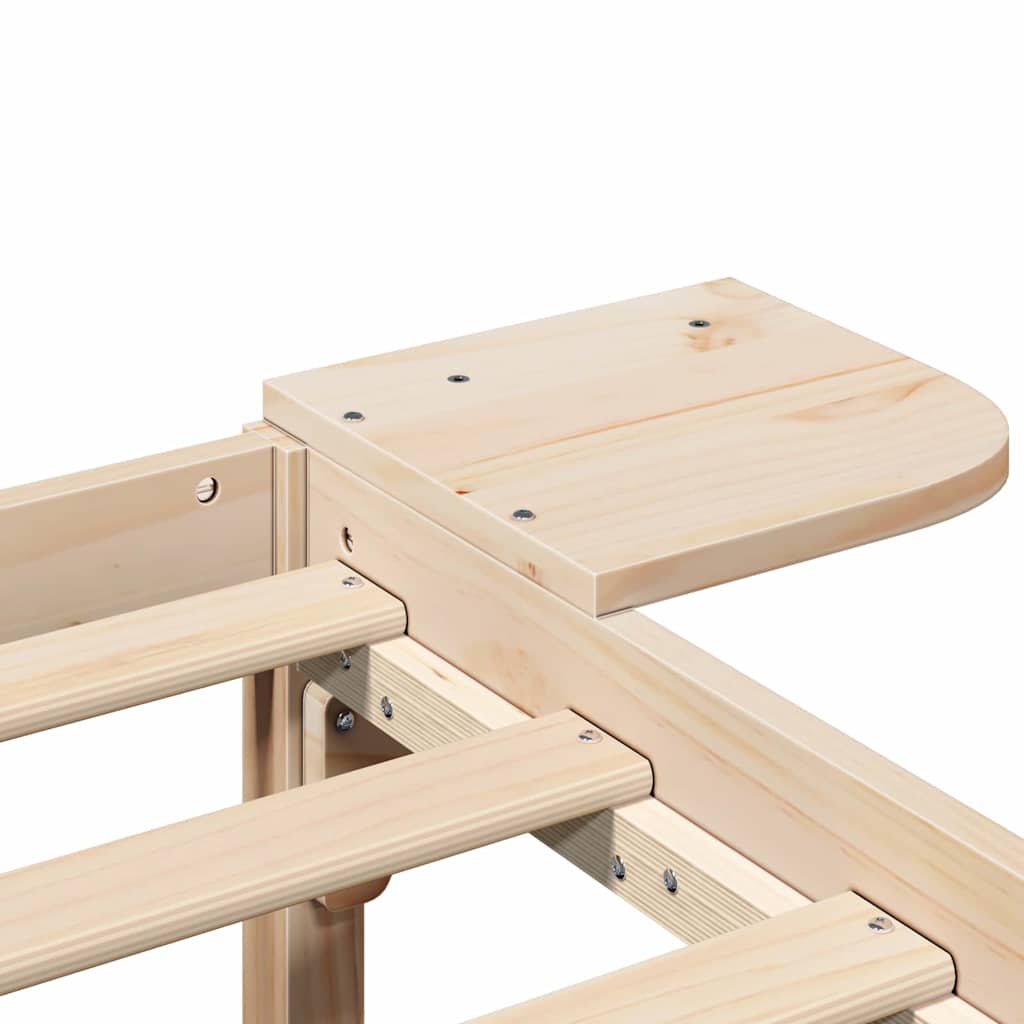 Sengestamme Naturlig 75 x 190 cm Massiv furu