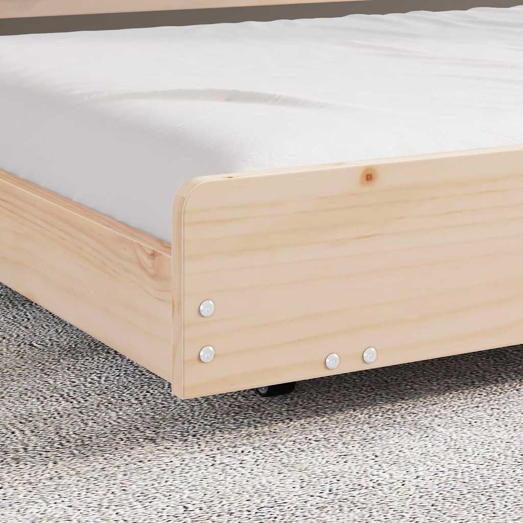 Sengestamme Brun 80 x 200 cm Massivt furutre