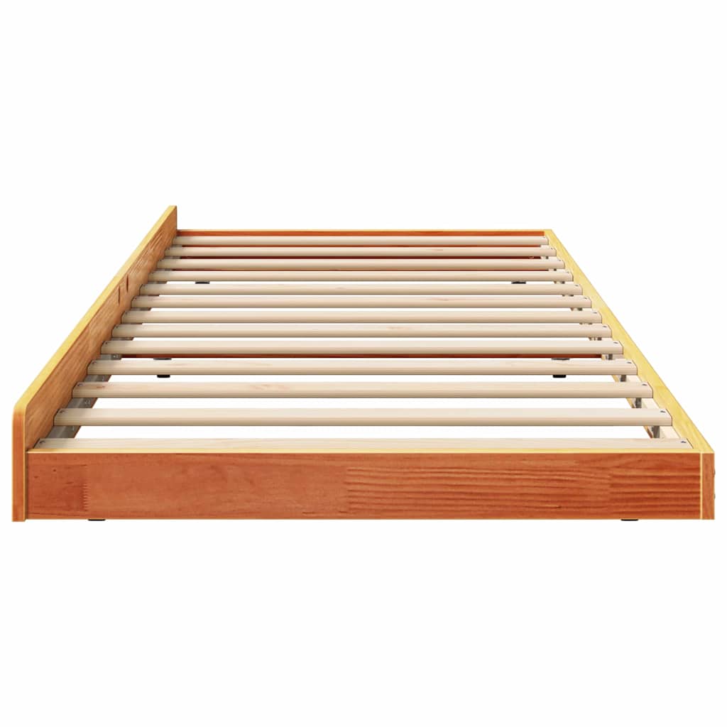 Sengestamme Vokset Brun 75 x 190 cm Massiv furu