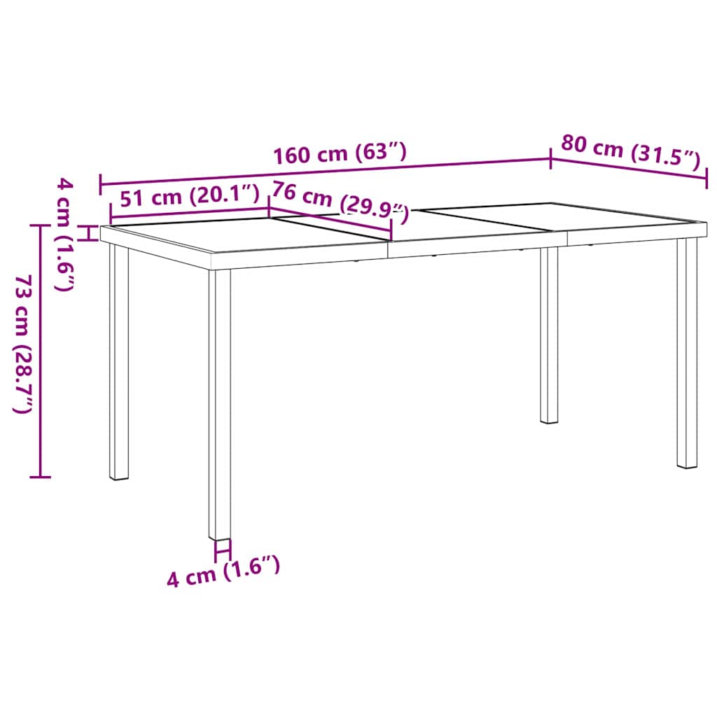 Hage Spisegruppe med pute 5 pcs Grå polyrotting
