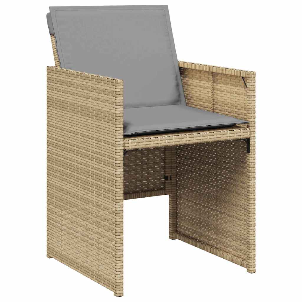 Hage Spisegruppe 9 pcs Beige polyrotting