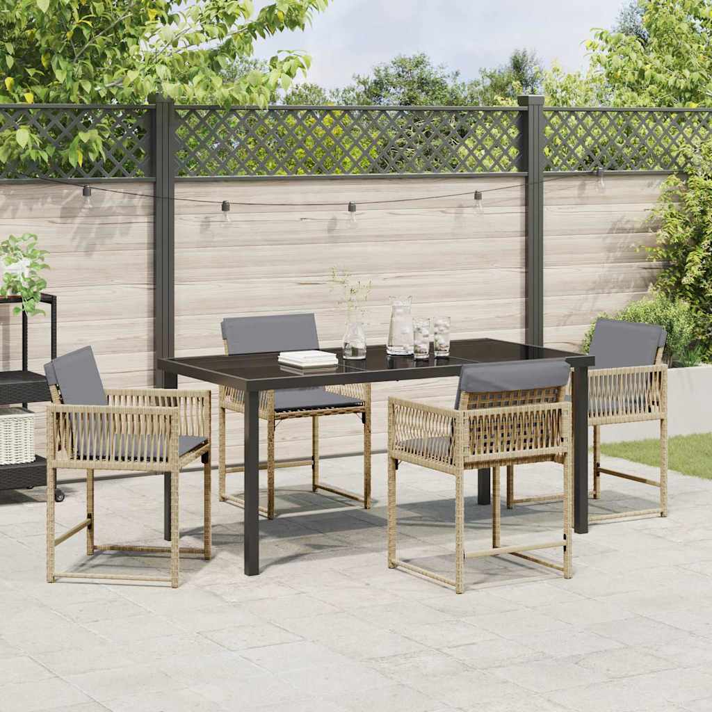Hage Spisegruppe 5 pcs Beige polyrotting