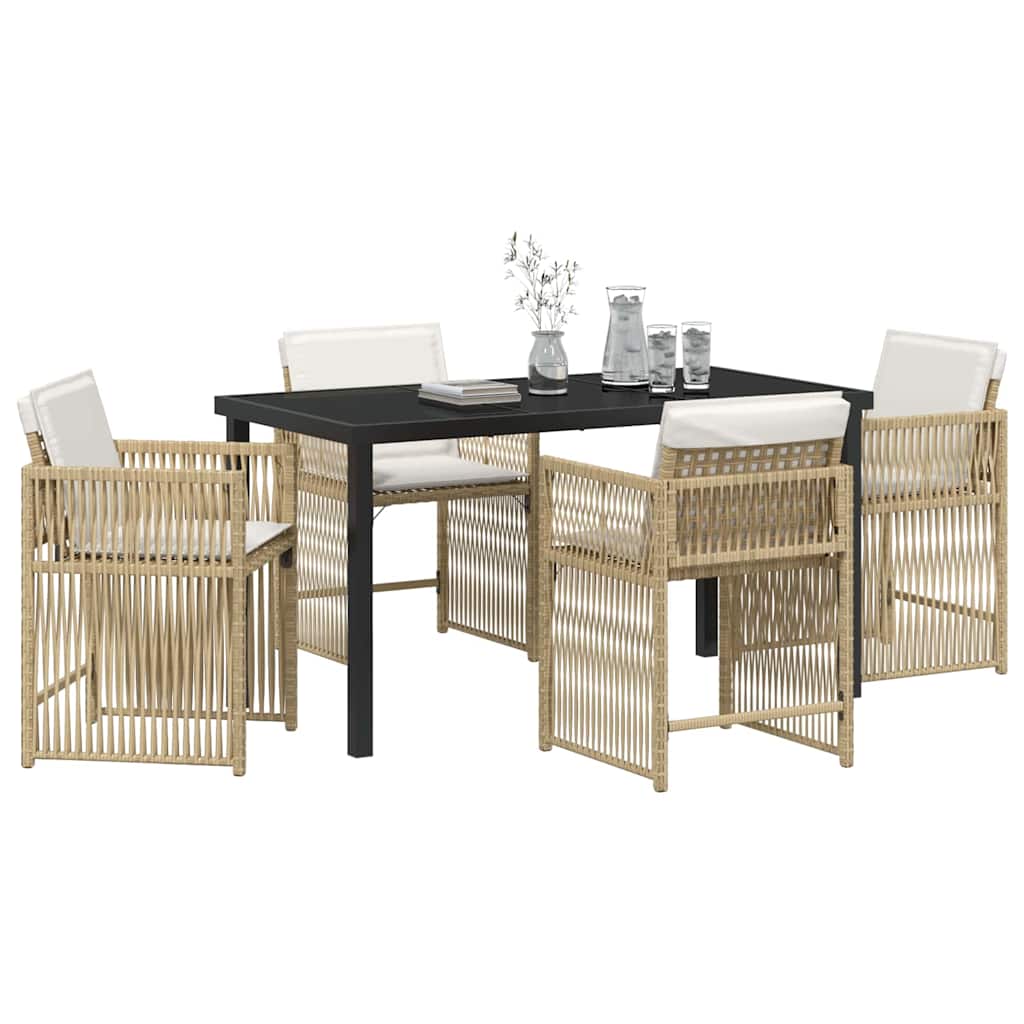 Hage Spisegruppe 5 pcs Beige polyrotting