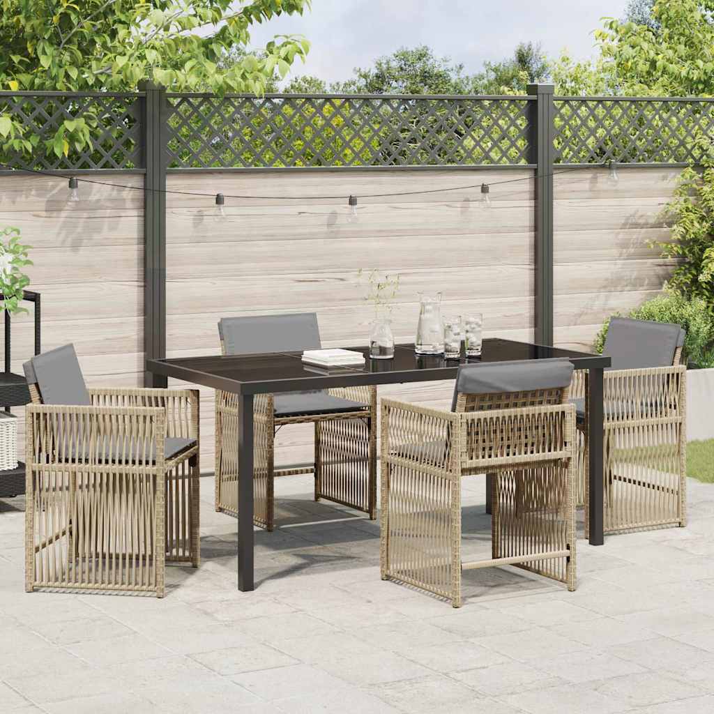 Hage Spisegruppe 5 pcs Beige polyrotting