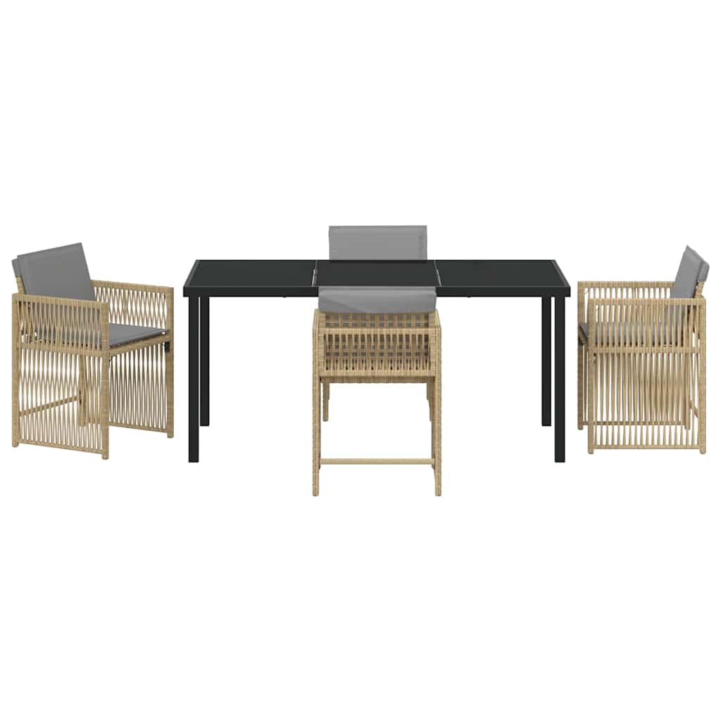 Hage Spisegruppe 5 pcs Beige polyrotting