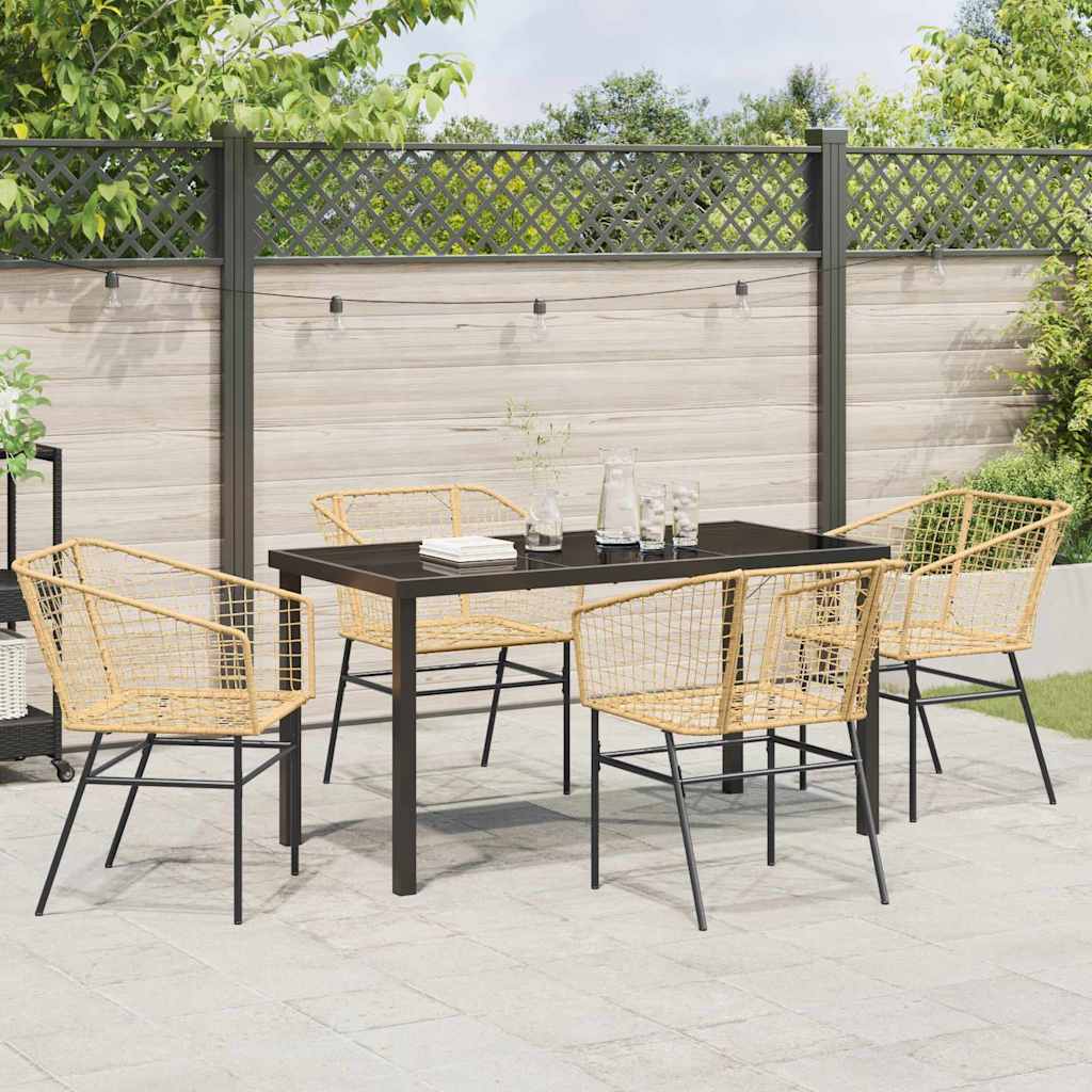 Hage Spisegruppe 5 pcs Brun polyrotting