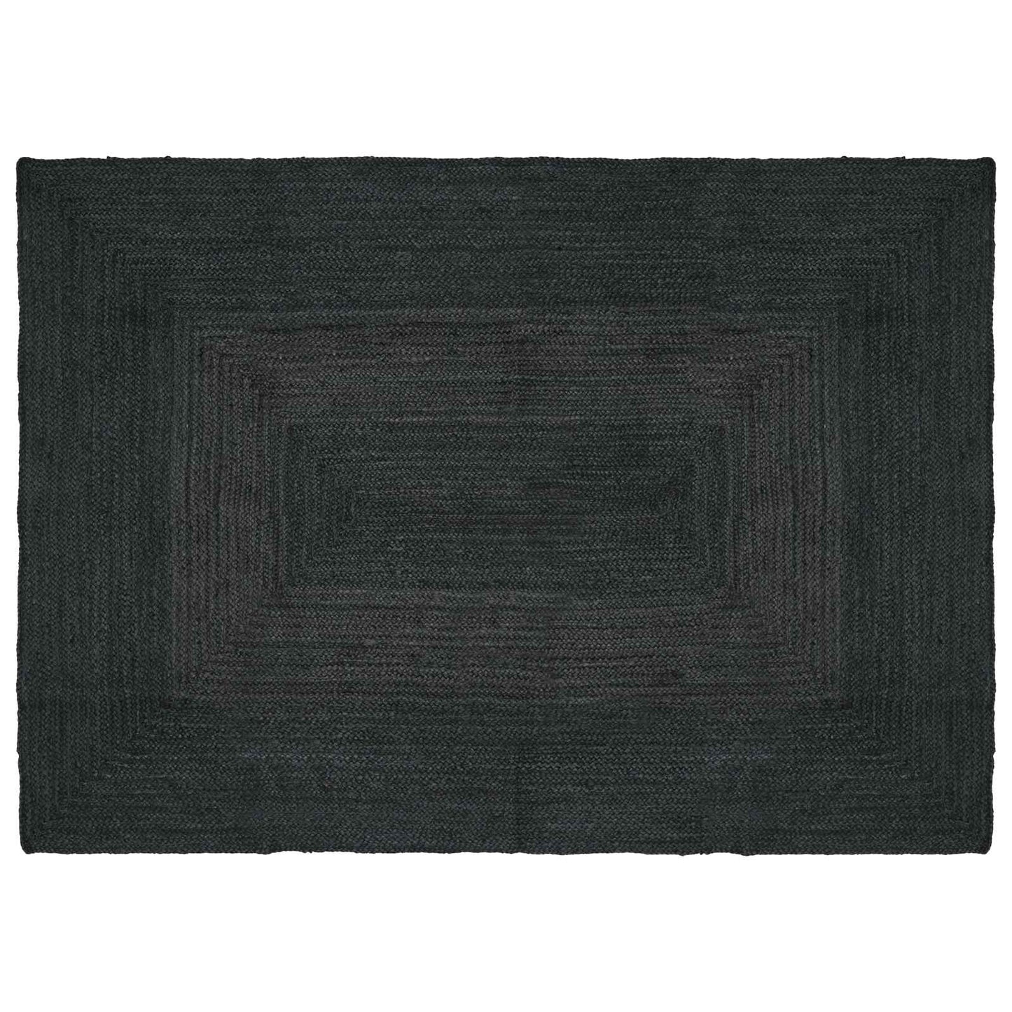 Områdetepper Rektangulær Mørkegrå 120 x 170 cm Jute