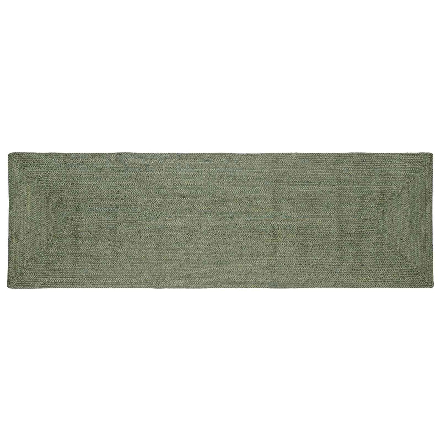 Områdetepper Rektangulær Olivengrønn 80 x 250 cm Jute