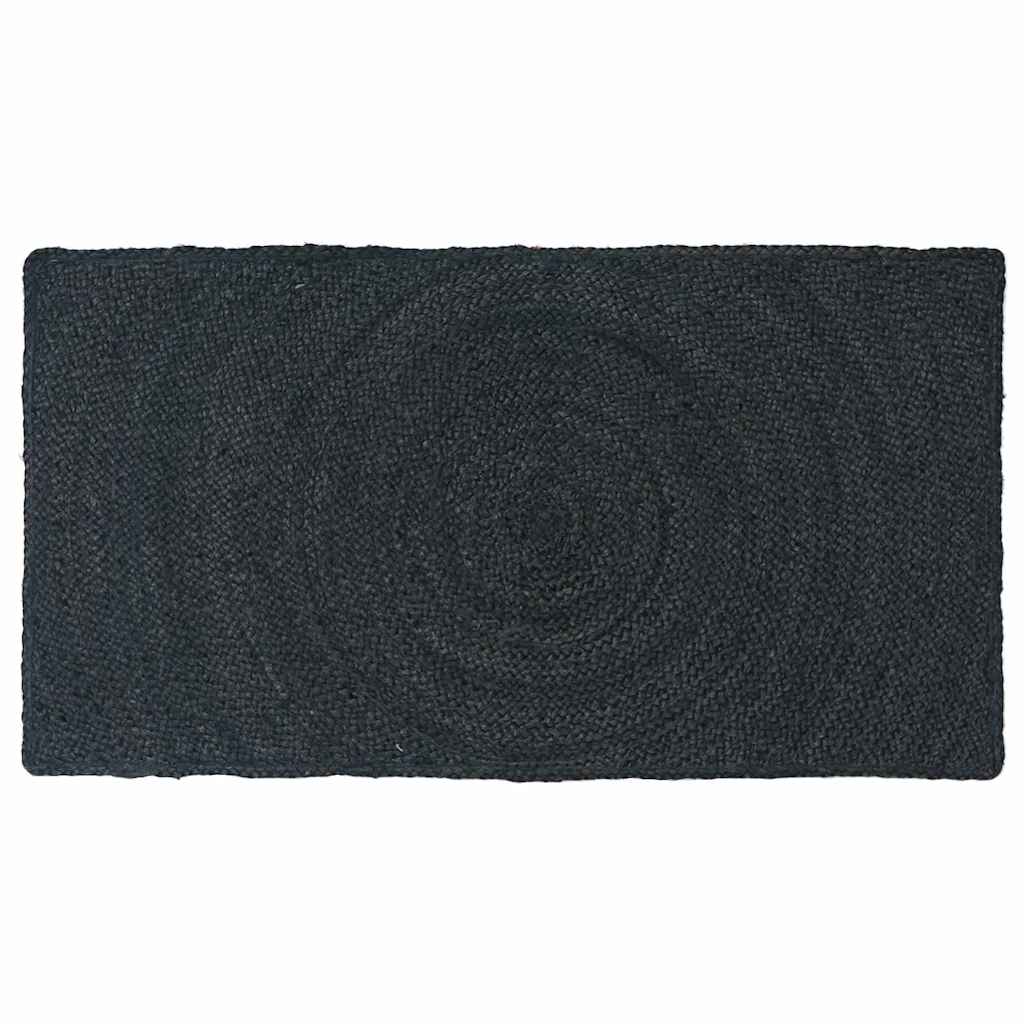 Områdetepper Mørkegrå 60 x 110 cm Jute
