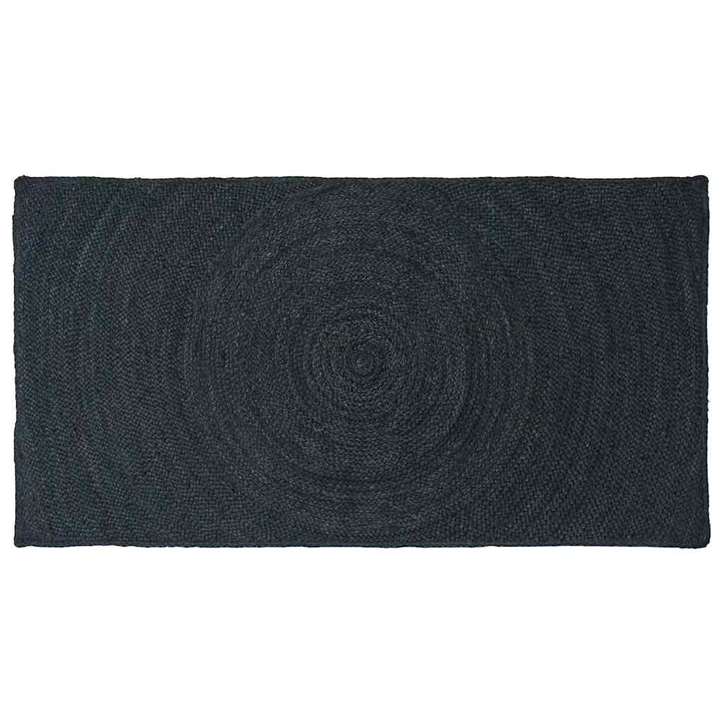 Områdetepper Mørkegrå 80 x 150 cm Jute