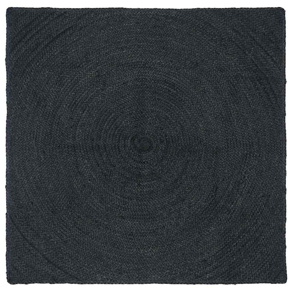 Områdetepper Mørkegrå 160 x 160 cm Jute