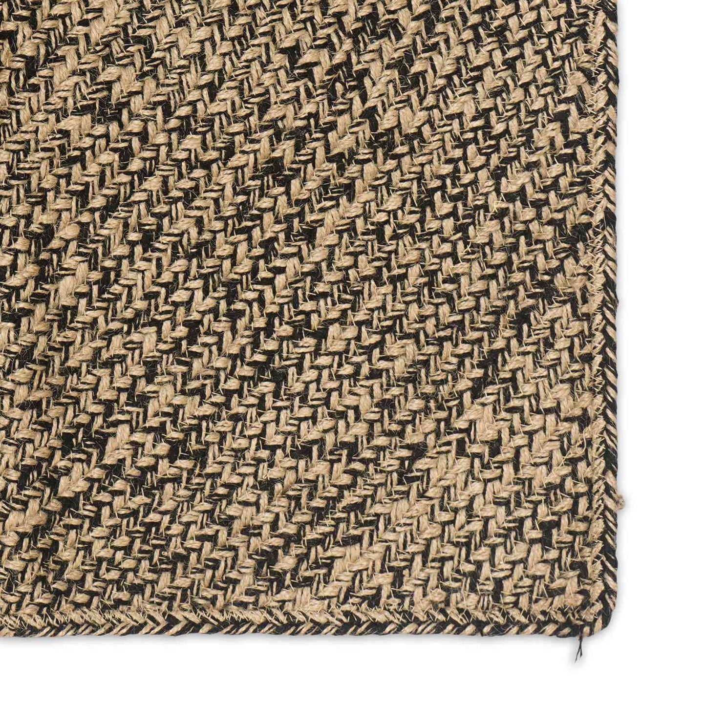 Områdetepper Naturlig og svart 80 x 150 cm Jute
