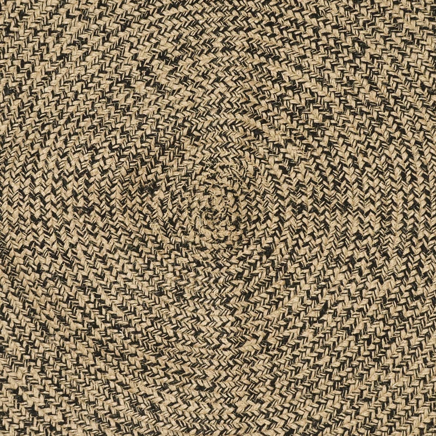 Områdetepper Naturlig og svart 120 x 120 cm Jute