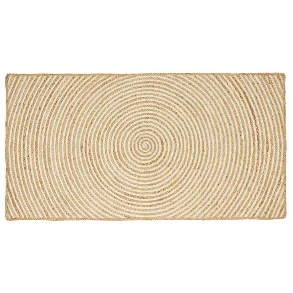 Områdetepper Hvit 80 x 150 cm Jute