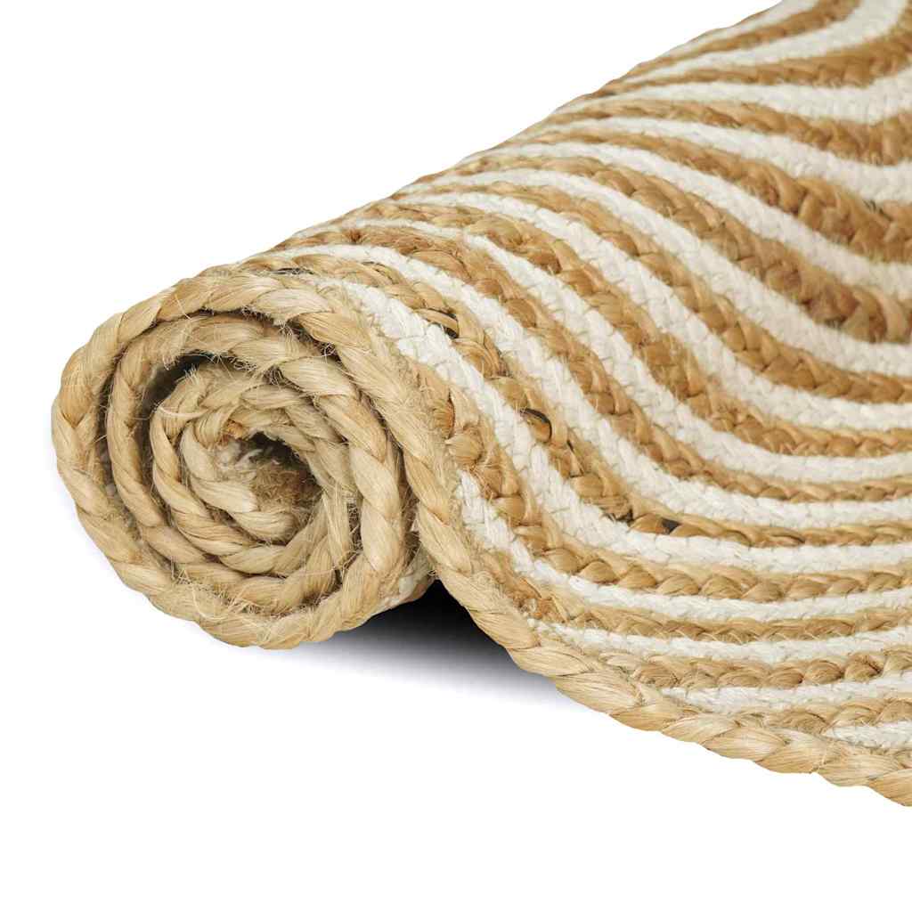 Områdetepper Hvit 160 x 230 cm Jute