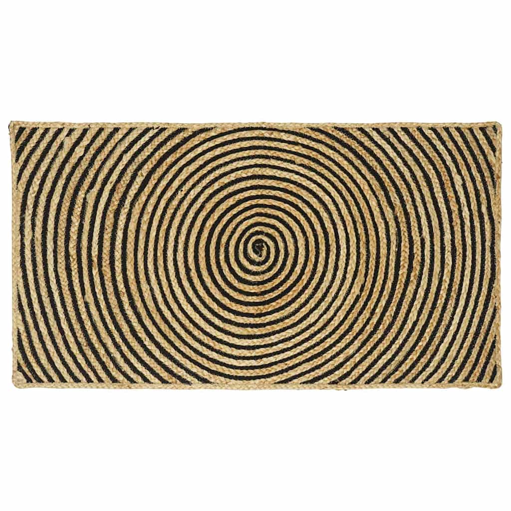Områdetepper Svart 60 x 110 cm Jute