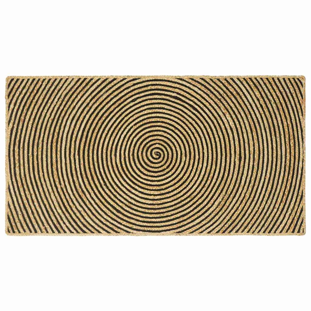 Områdetepper Svart 80 x 150 cm Jute