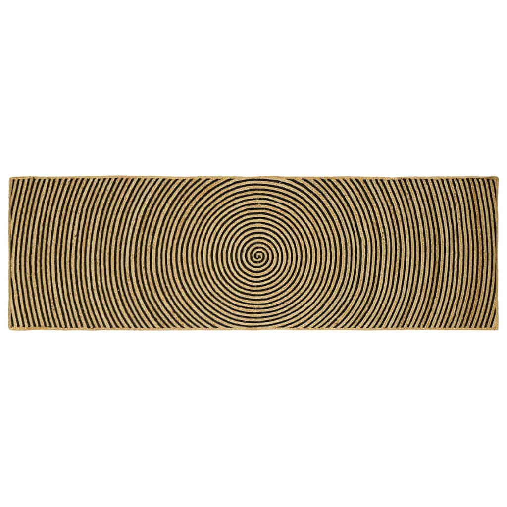Områdetepper Svart 80 x 250 cm Jute