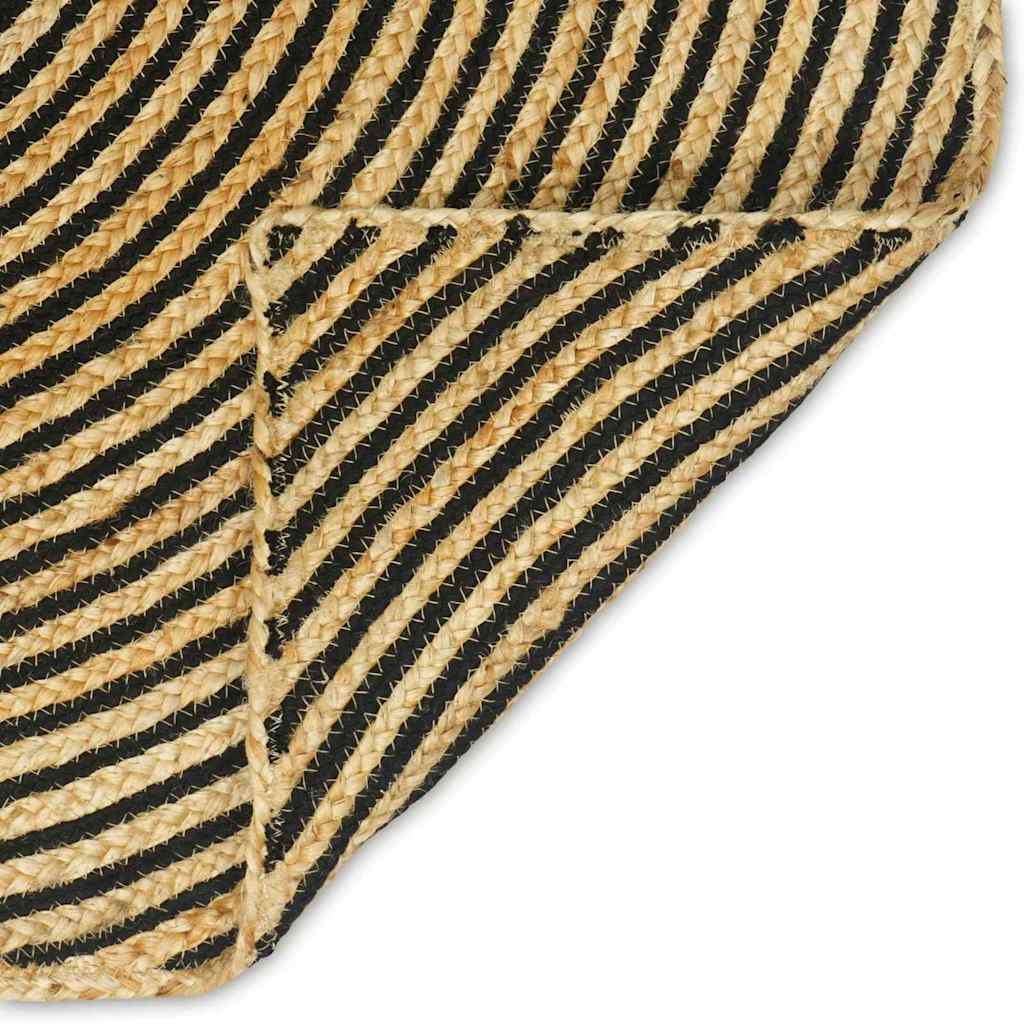 Områdetepper Svart 160 x 230 cm Jute