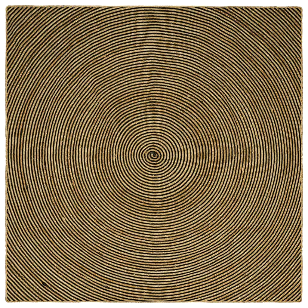 Områdetepper Svart 240 x 240 cm Jute