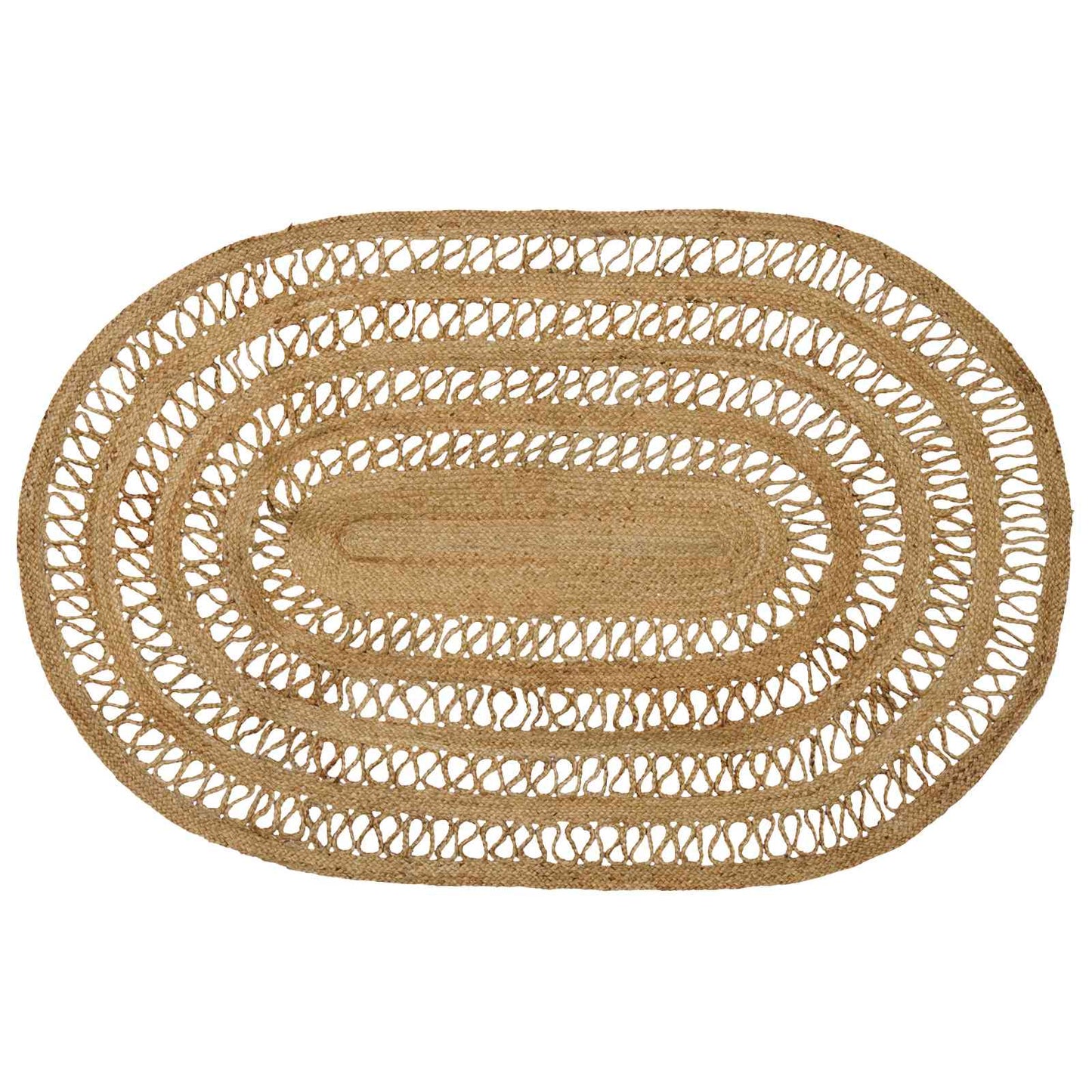 Områdetepper Naturlig 122 x 183 cm Jute