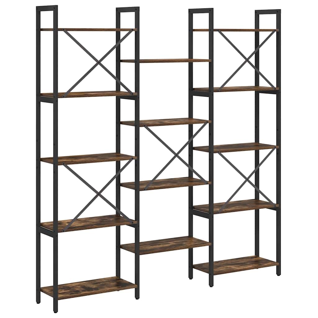 Bokhylle Sonoma eik 156 x 25 x 167 cm Konstruert tre