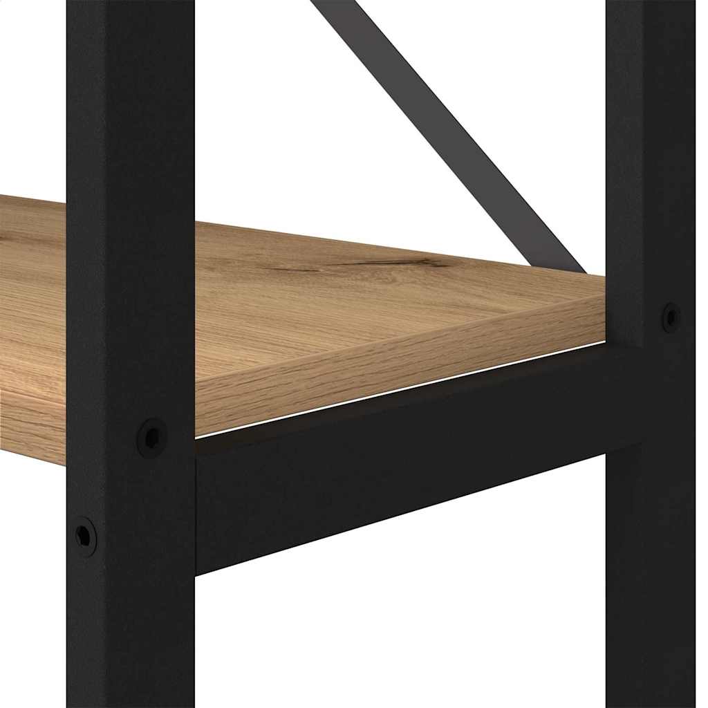 Bokhylle 156 x 25 x 167 cm Konstruert tre Artisan Eik