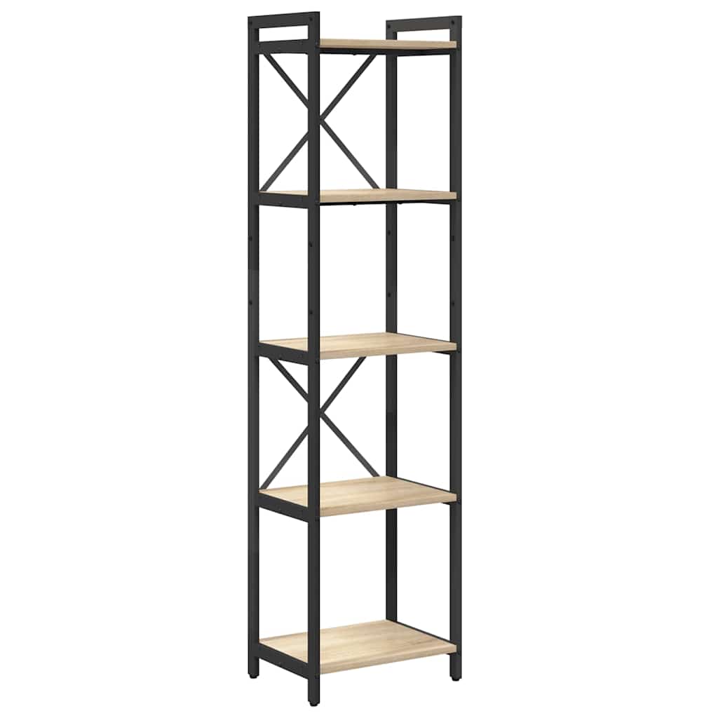 Bokhylle Sonoma eik 40 x 30 x 155 cm Konstruert tre