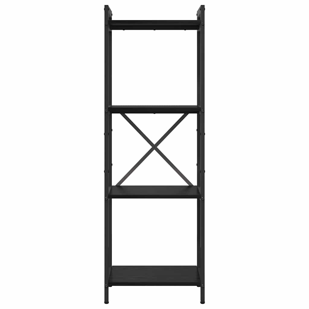 Bokhylle Svart Eik 40 x 30 x 119 cm Konstruert tre