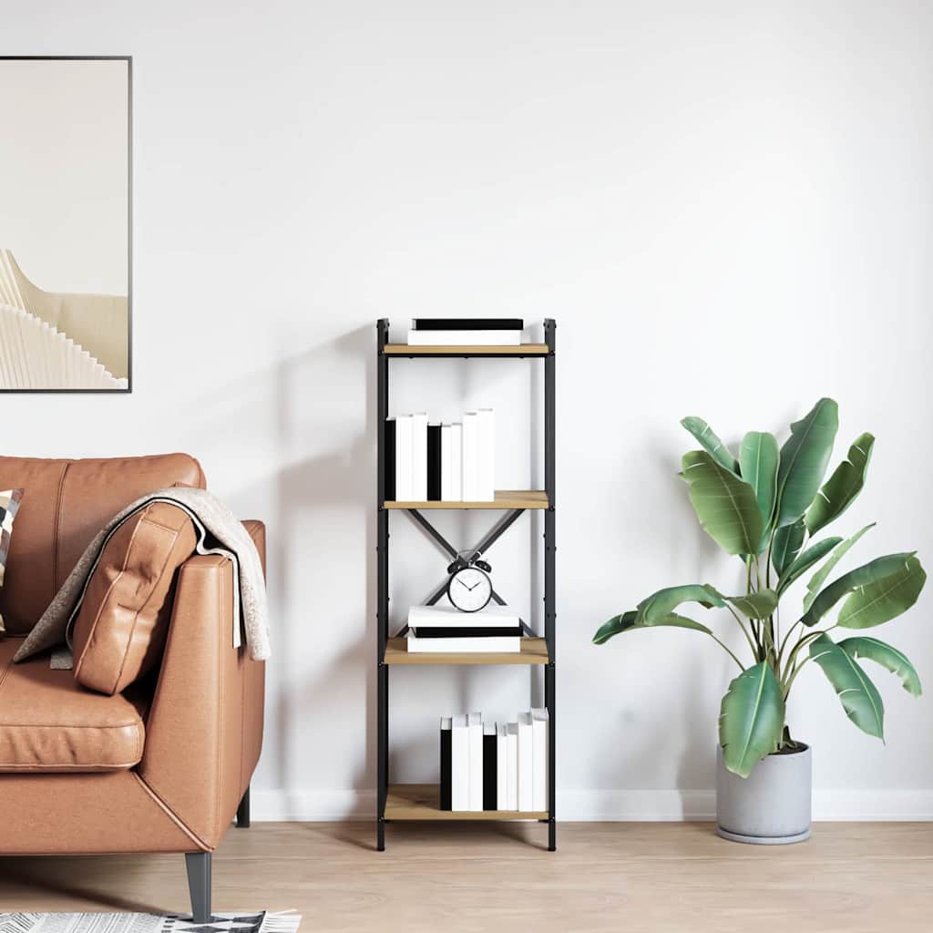 Bokhylle 40 x 30 x 119 cm Konstruert tre Artisan Eik
