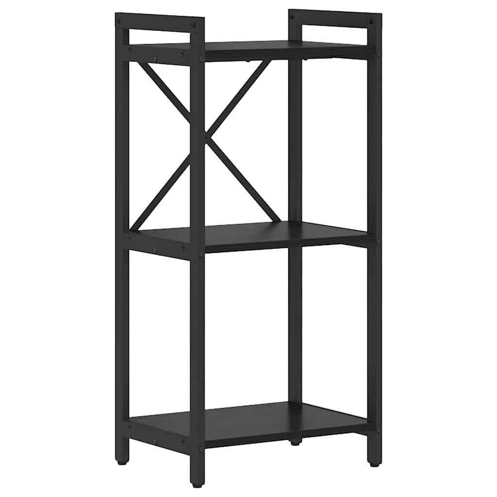 Bokhylle Svart Eik 40 x 30 x 85 cm Konstruert tre