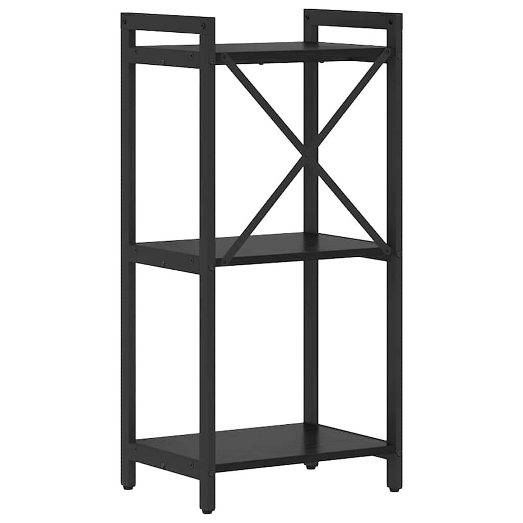 Bokhylle Svart Eik 40 x 30 x 85 cm Konstruert tre