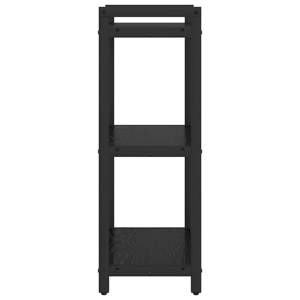 Bokhylle Svart Eik 40 x 30 x 85 cm Konstruert tre