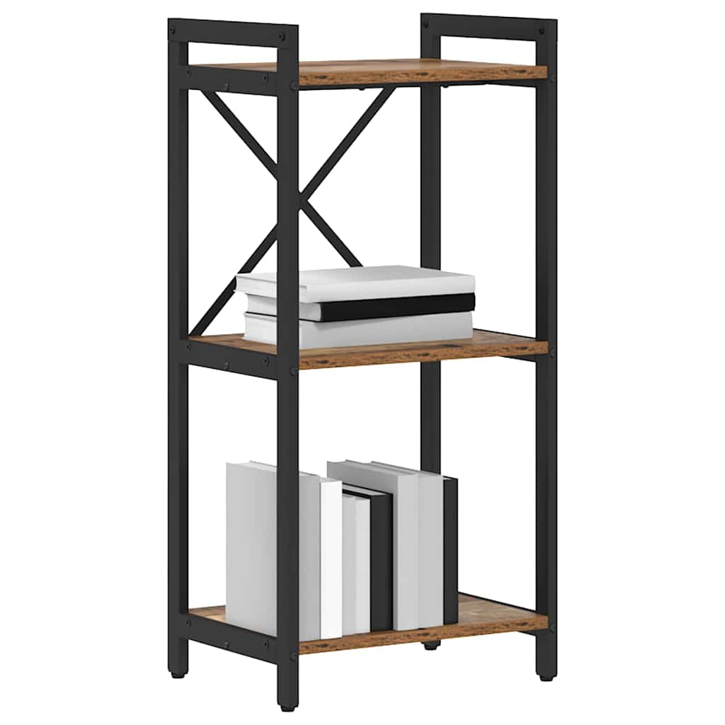 Bokhylle 40 x 30 x 85 cm Konstruert tre Gammelt tre