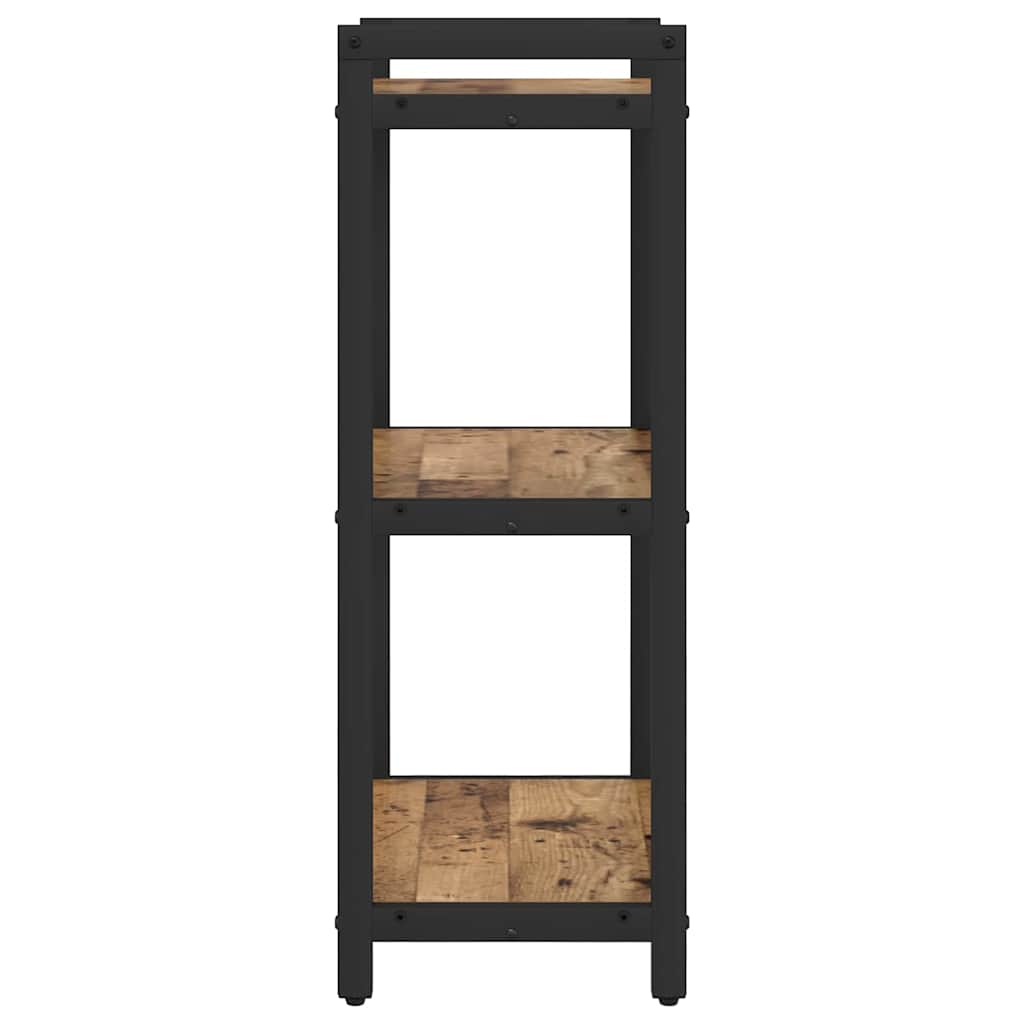 Bokhylle 40 x 30 x 85 cm Konstruert tre Gammelt tre