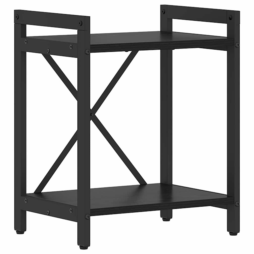 Bokhylle Svart Eik 40 x 30 x 50 cm Konstruert tre