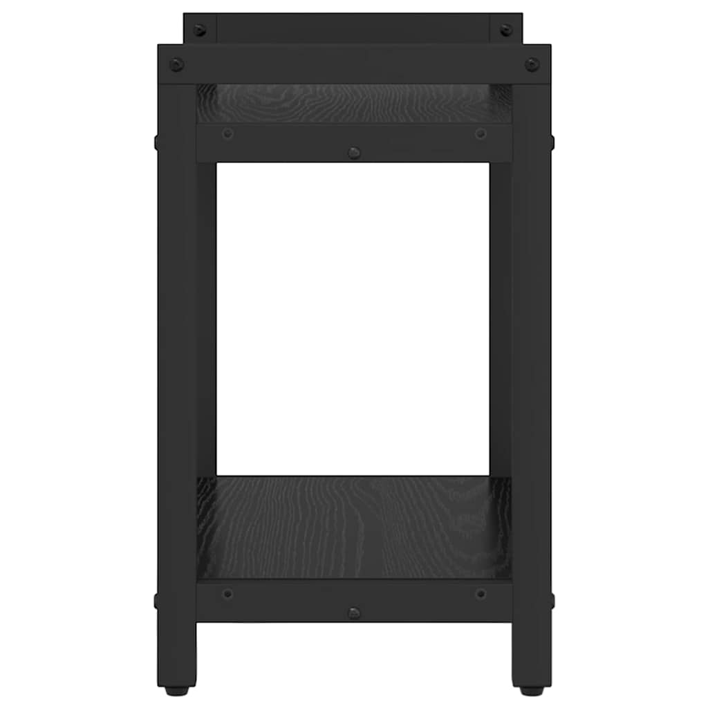 Bokhylle Svart Eik 40 x 30 x 50 cm Konstruert tre
